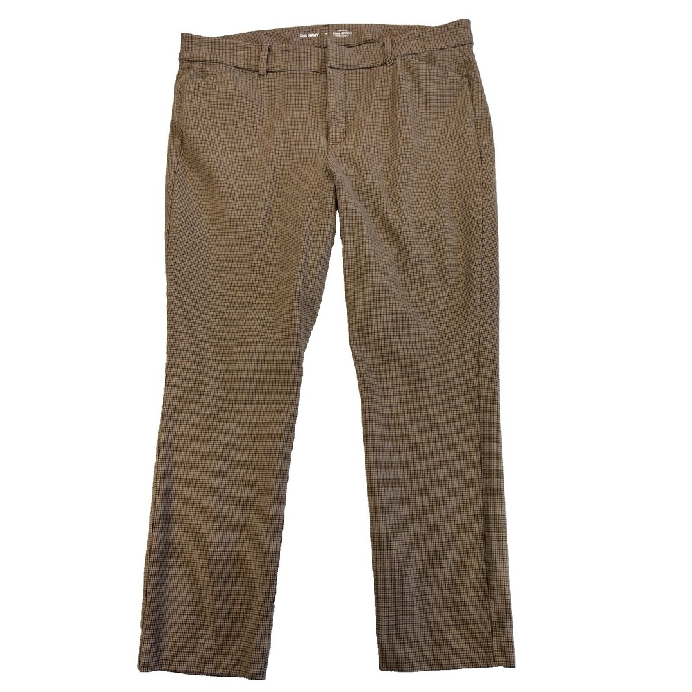 Old Navy Women's 16 High Rise Pixie Skinny Plaid‎ Ankle Pants Preppy Academia